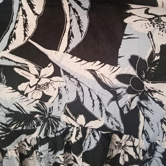 Free People Heat Wave Botanical Print Trapeze Swing Style Maxi Dress Size XS - Picture 7 of 9